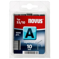 Spony &quot;A&quot; NOVUS typ 53/ 10 mm super tvrdé /1000 ks