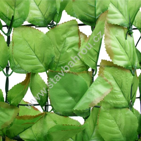 Umělý živý plot Fagus - listy vejčitého tvaru výška role 1m