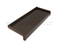 Parapet venkovní hliníkový ohýbaný EKONOMIK PA5280 - 280 mm - 07 bronzová