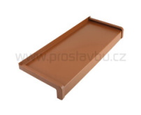 Parapet venkovní hliníkový ohýbaný EKONOMIK PA5240 - 240 mm - 05 světle hnědá