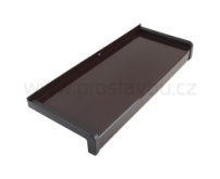 Parapet venkovní hliníkový tažený KLASIK PA6180 - 180 mm - 04 tmavě hnědá