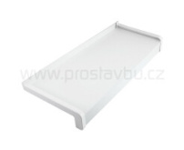 Parapet venkovní hliníkový ohýbaný EKONOMIK PA5180 - 180 mm - 01 bílá