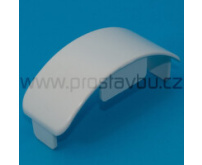 Krytka oblá pro plotovku 80x32 mm Modular P4130 - 001 bílá