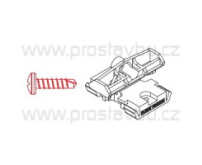 PVC spona P9528 + šroub P9546 - Twinson P9486  /bal.85+100 ks