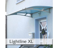 Vchodová stříška Polymer, Lightline XL 2050 x 1420 mm markýza