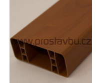 Plotový profil - plastová plotovka 80x32 mm Modular P6058 - 160 zlatý dub