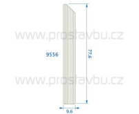 SOKLOVÝ PROFIL Twinson P9556 - WPC 522 vlašský ořech /6 m