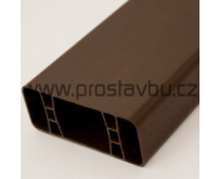 Plotový profil - plastová plotovka 80x32 mm Modular P6058 - 154 ořech