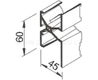 Spojovací/ventilační X profil velký vinyTec V2103 - bílá 0011 /6 m