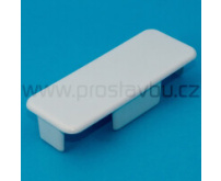 Krytka rovná pro plotovku 80x32 mm Modular P1807 - 001 bílá