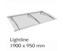 Vchodová stříška Lightline Polymer L 1900 x 950 mm                      