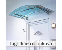 Vchodová stříška oblouková Polymer, Lightline L 