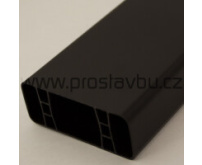 Plotový profil - plastová plotovka 80x32 mm Modular P6058 - 008 palisandr